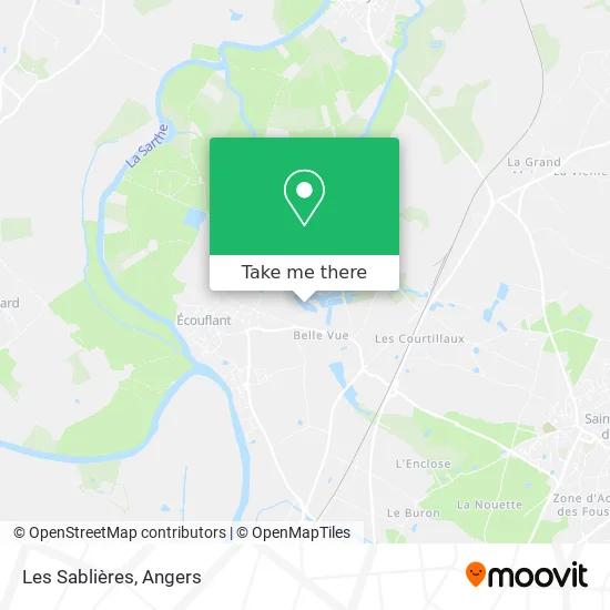 Les Sablières map