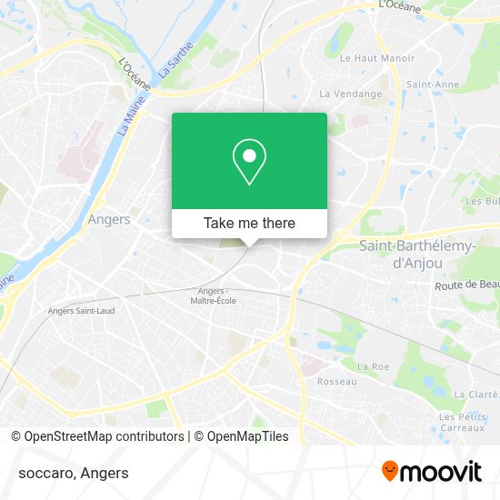 How To Get To Soccaro In Angers By Bus Or Train