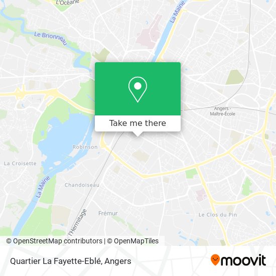 Mapa Quartier La Fayette-Eblé
