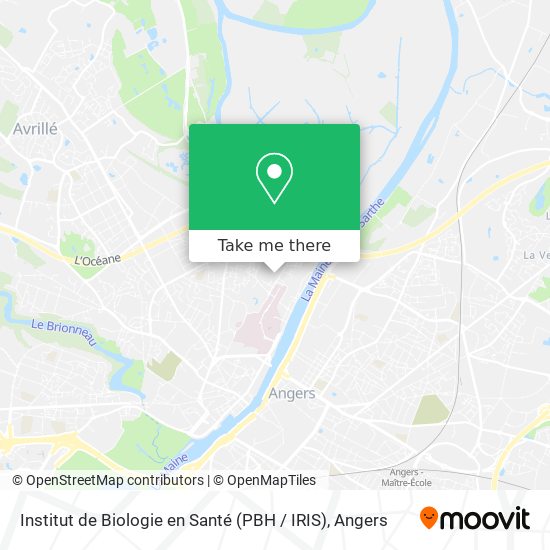 Institut de Biologie en Santé (PBH / IRIS) map