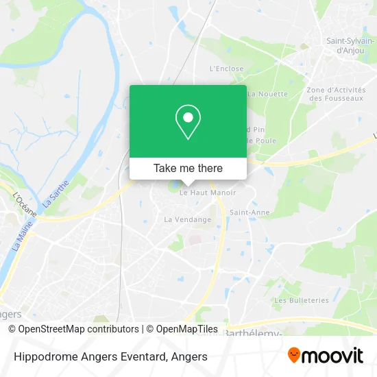 Hippodrome Angers Eventard map