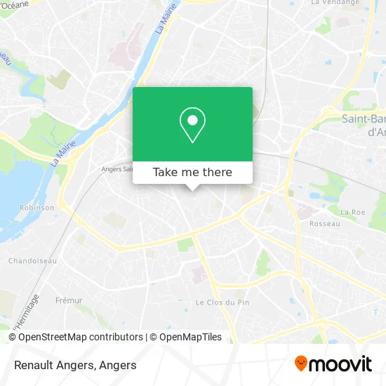 Renault Angers map