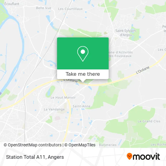 Station Total A11 map