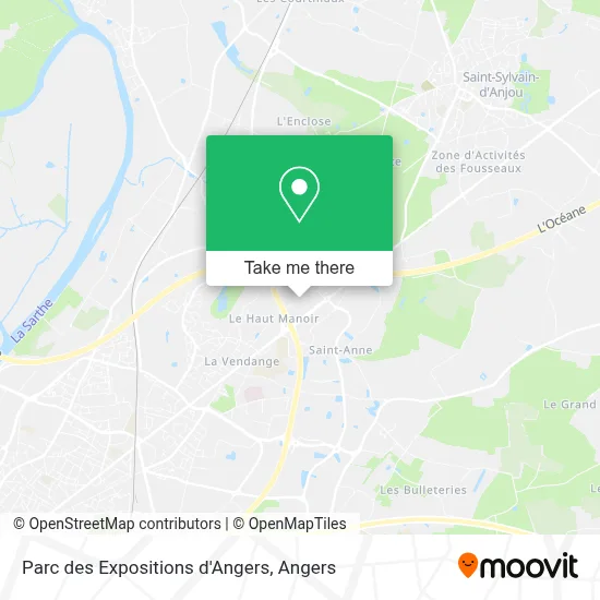 Parc des Expositions d'Angers map