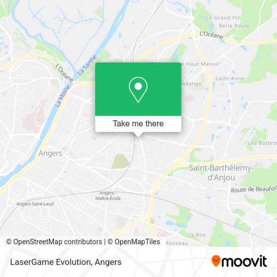 LaserGame Evolution map