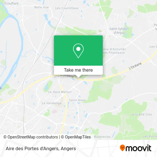 Aire des Portes d'Angers map