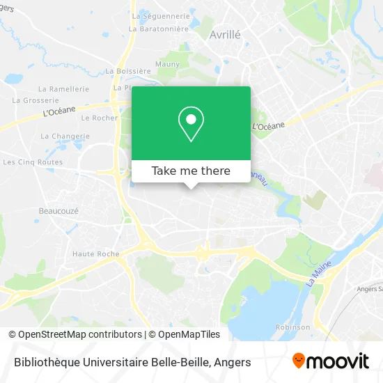Bibliothèque Universitaire Belle-Beille map