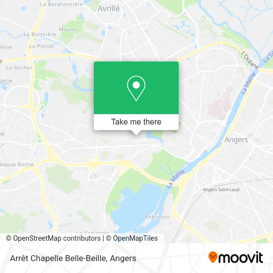 Arrêt Chapelle Belle-Beille map