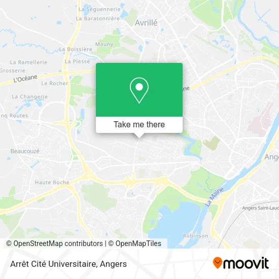 Arrêt Cité Universitaire map