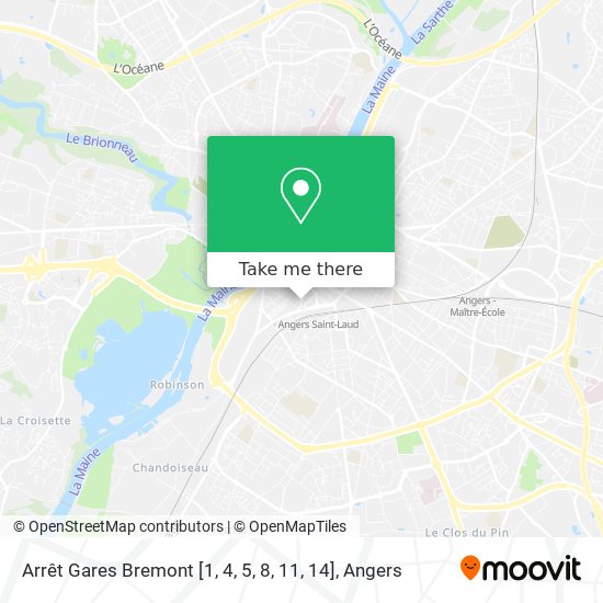 Arrêt Gares Bremont [1, 4, 5, 8, 11, 14] map