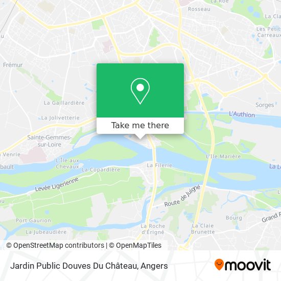 Jardin Public Douves Du Château map