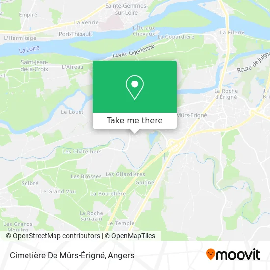 Cimetière De Mûrs-Érigné map