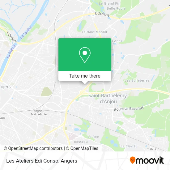 Les Ateliers Edi Conso map
