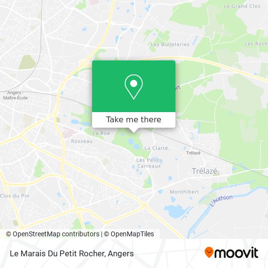 Le Marais Du Petit Rocher map