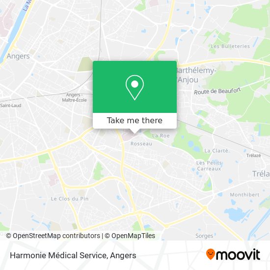 Harmonie Médical Service map