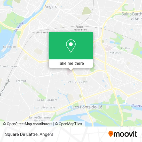 Square De Lattre map