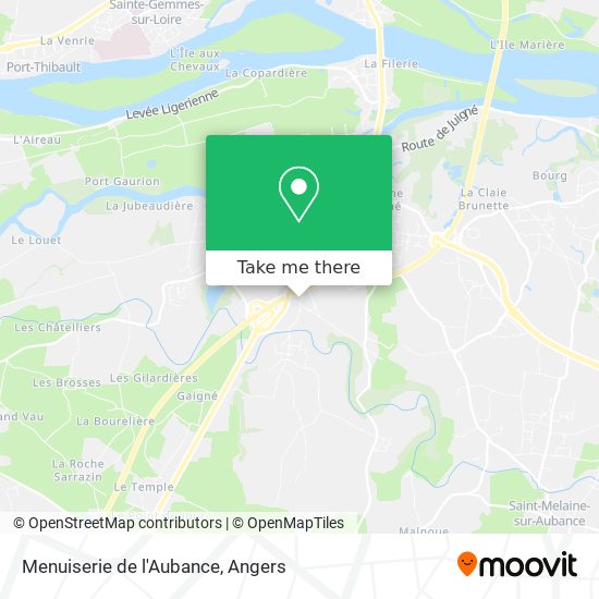 Menuiserie de l'Aubance map