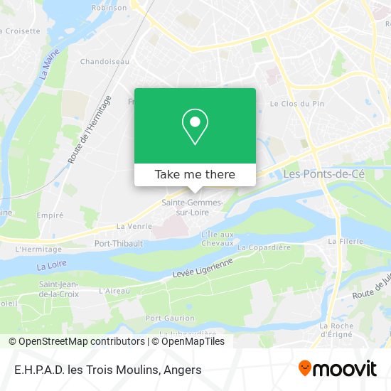 E.H.P.A.D. les Trois Moulins map