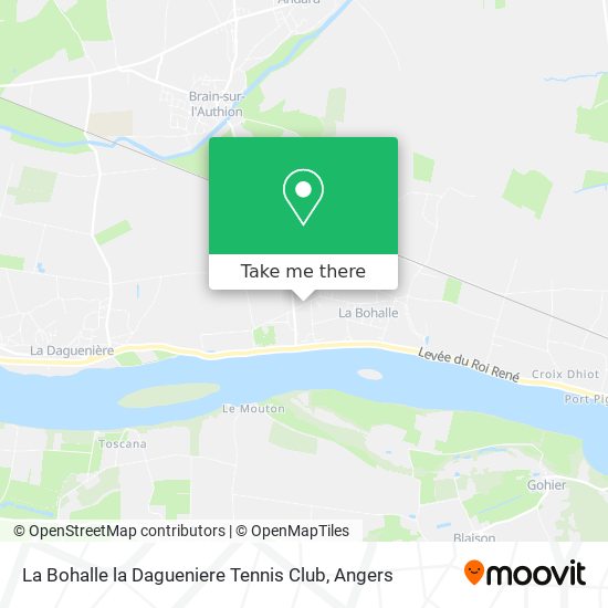 La Bohalle la Dagueniere Tennis Club map