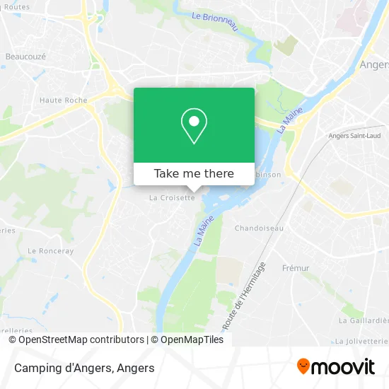 Camping d'Angers map