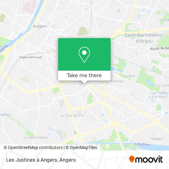 Les Justices à Angers map