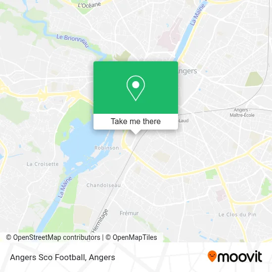 Angers Sco Football map