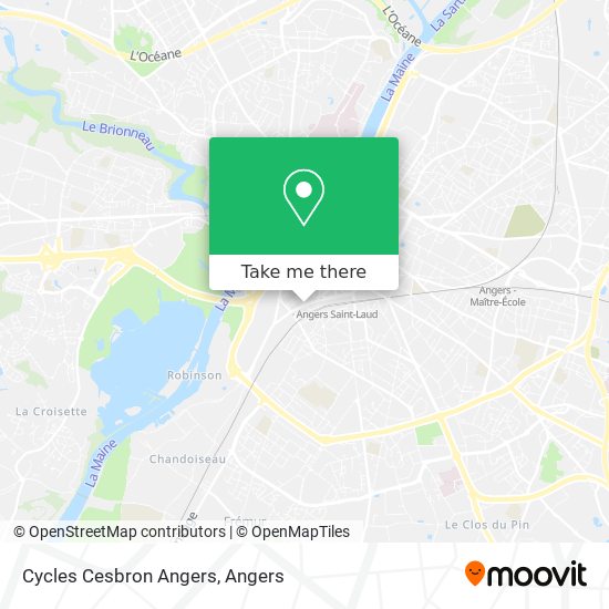 Cycles Cesbron Angers map