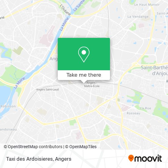 Taxi des Ardoisieres map