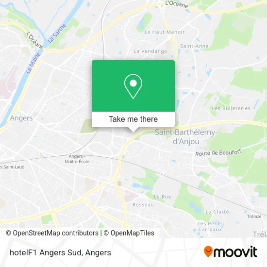hotelF1 Angers Sud map