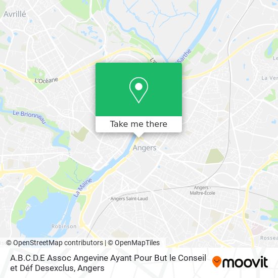 A.B.C.D.E Assoc Angevine Ayant Pour But le Conseil et Déf Desexclus map