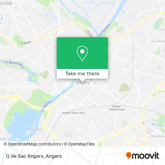 Mapa Q de Sac Angers