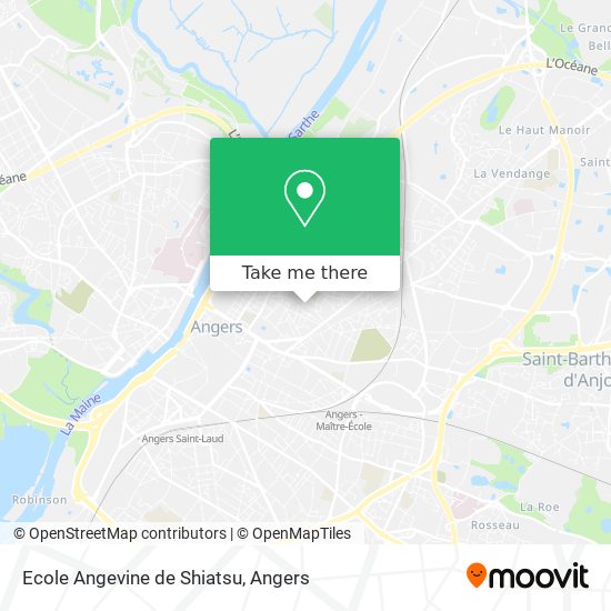 Ecole Angevine de Shiatsu map
