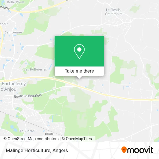 Malinge Horticulture map