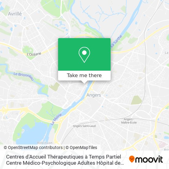 Centres d'Accueil Thérapeutiques à Temps Partiel Centre Médico-Psychologique Adultes Hôpital de Jou map