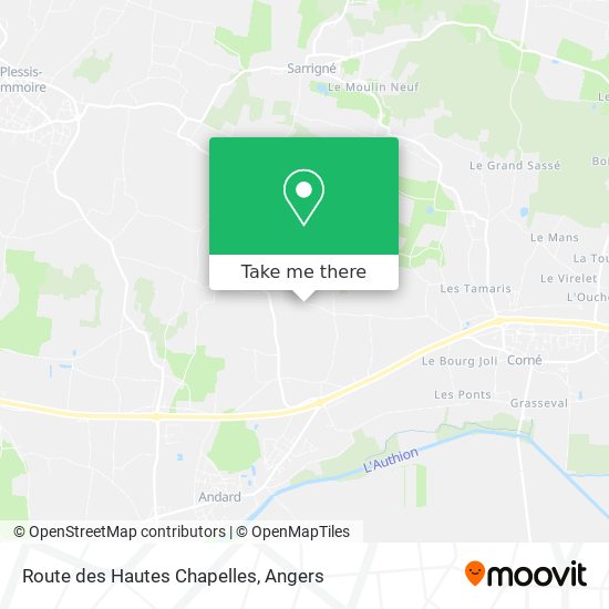 Route des Hautes Chapelles map