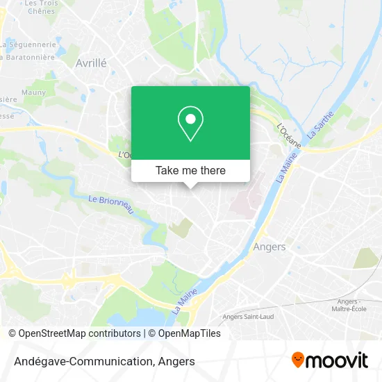 Andégave-Communication map