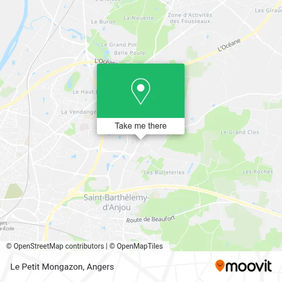 Le Petit Mongazon map
