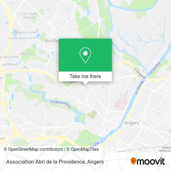 Association Abri de la Providence map