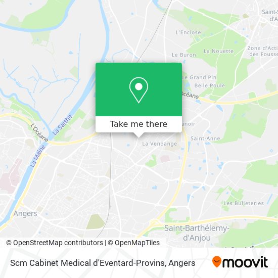 Scm Cabinet Medical d'Eventard-Provins map