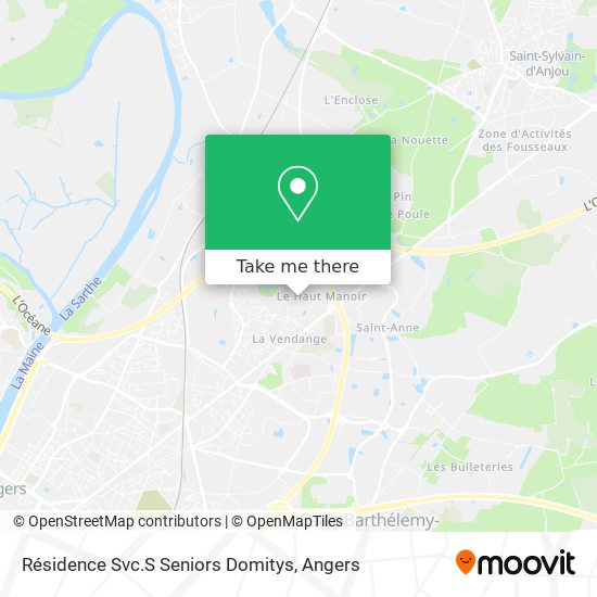 Résidence Svc.S Seniors Domitys map