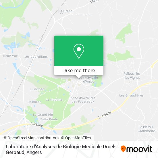 Laboratoire d'Analyses de Biologie Médicale Druel-Gerbaud map
