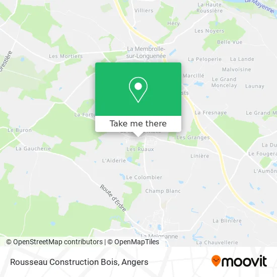 Rousseau Construction Bois map