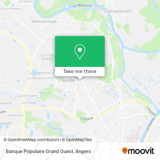 Banque Populaire Grand Ouest map