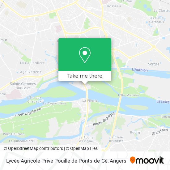 Lycée Agricole Privé Pouillé de Ponts-de-Cé map