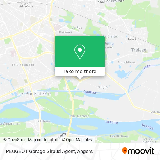 PEUGEOT Garage Giraud Agent map