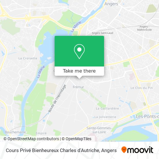 Cours Privé Bienheureux Charles d'Autriche map