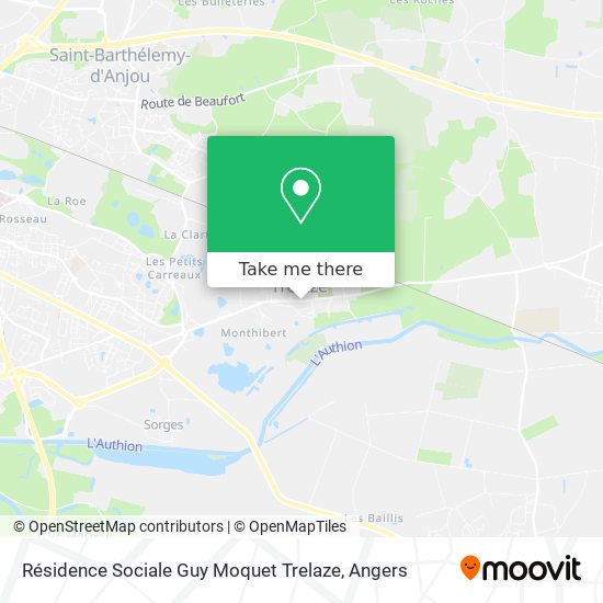 Mapa Résidence Sociale Guy Moquet Trelaze