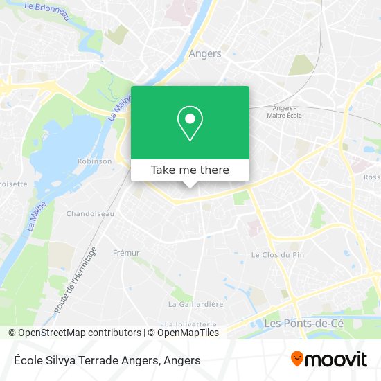 École Silvya Terrade Angers map