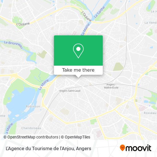 Mapa L'Agence du Tourisme de l'Anjou