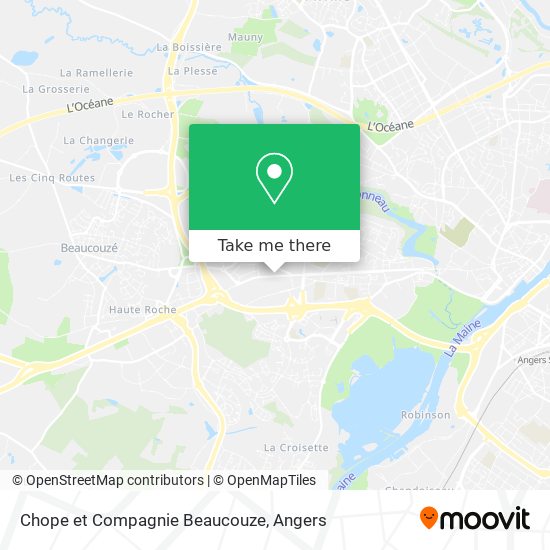 Chope et Compagnie Beaucouze map